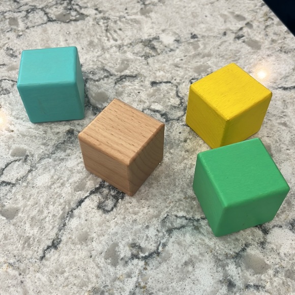 LOVEVERY STACKING WOODEN BLOCKS SET OF FOUR - Picture 3 of 3